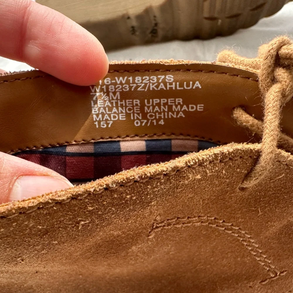 White Mountain Brown Suede Velvet Shoes 7.5